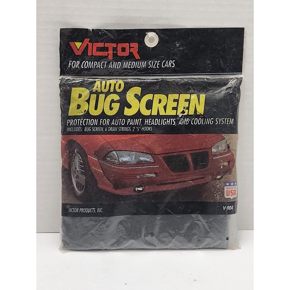 Vtg 1990's Victor Auto Bug Screen V-904 Compact Medium Cars NIP New